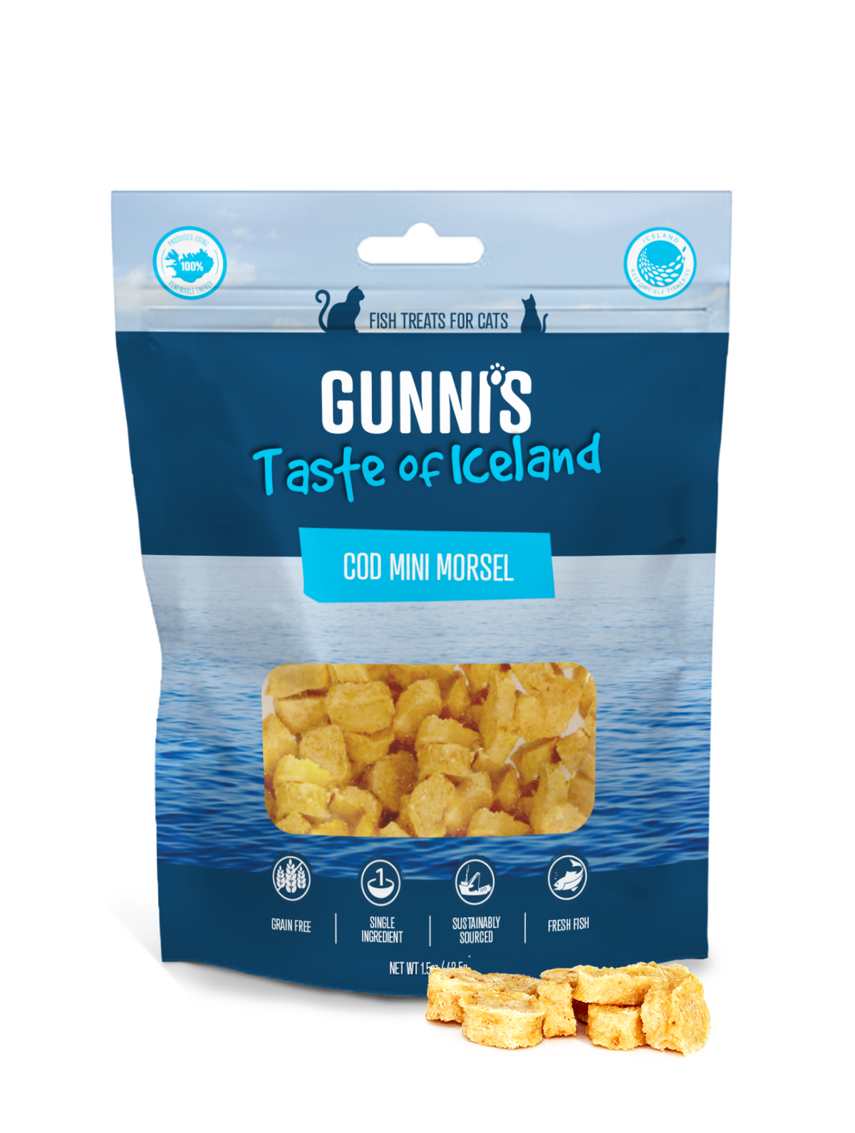 Gunni’s Cod Mini Morsels Cat Treats – 42.5g