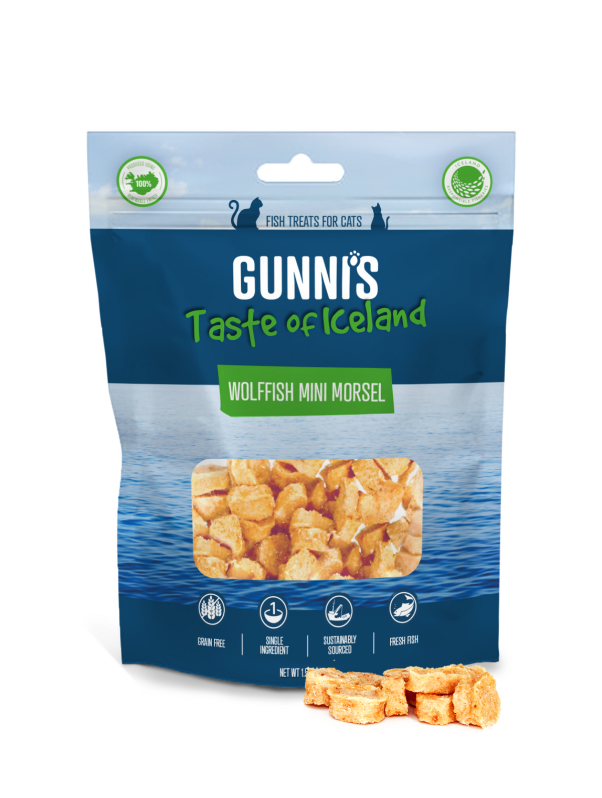 Gunni’s Wolffish Mini Morsels Cat Treats – 42.5g