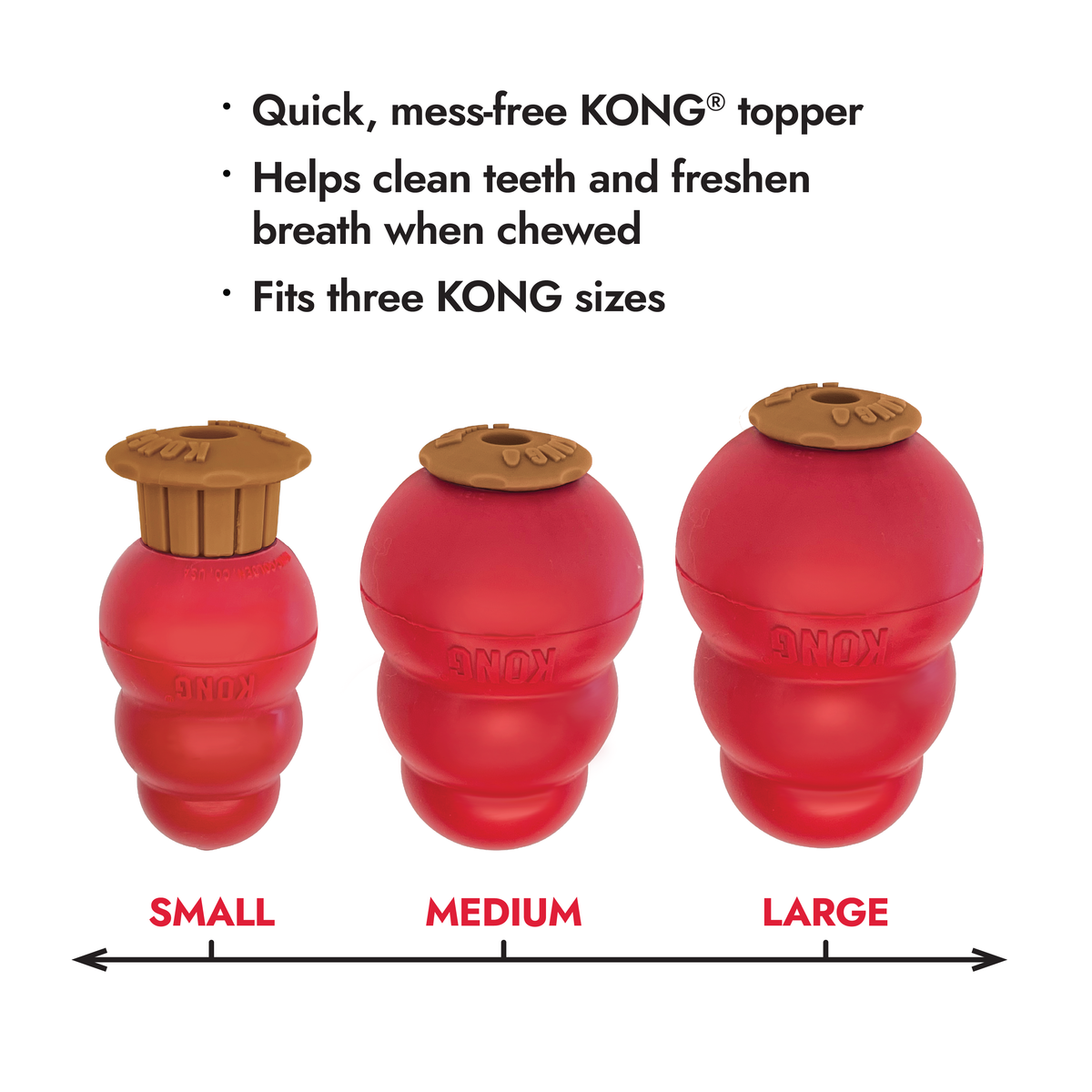 KONG Corkz fit small, medium and large KONG Classic and Extreme toys