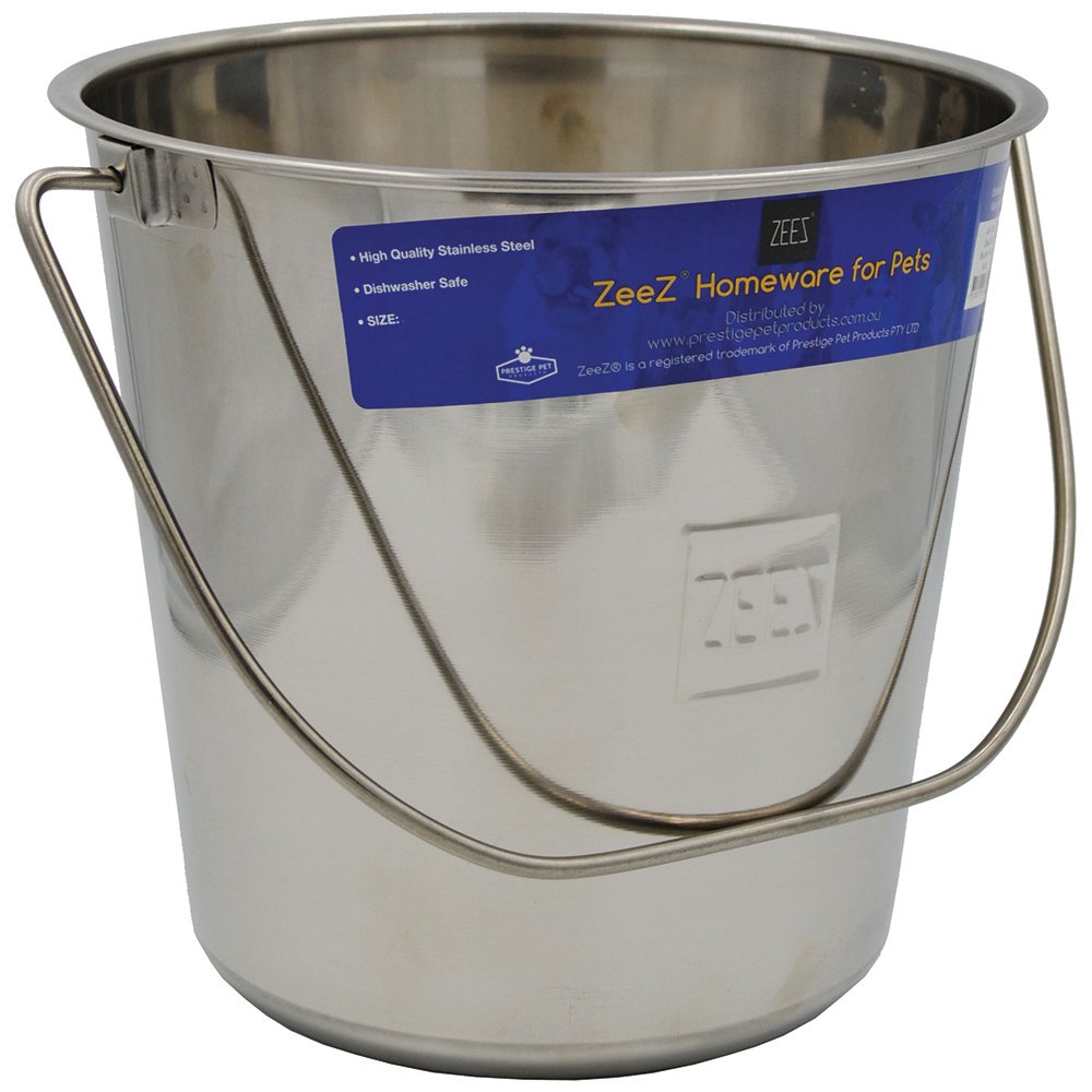 ZEEZ stainless steel bucket 15.2L – Round